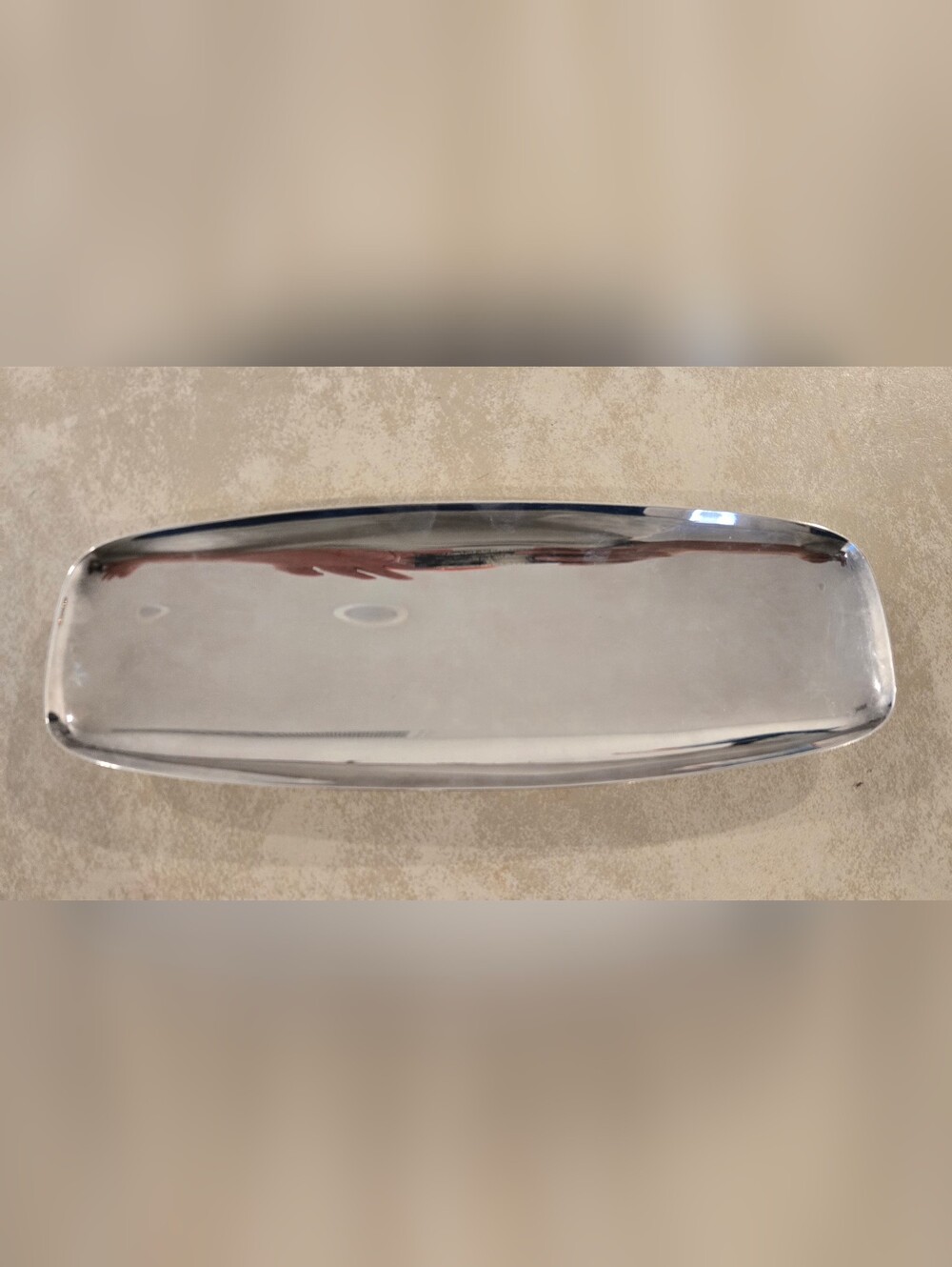 vintage silverplated Gorham Loaf plate, 5X14X1.25